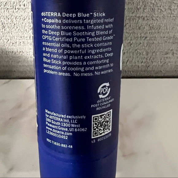 doTERRA Deep Blue Roller Stick* NWT Sealed - Picture 2 of 4